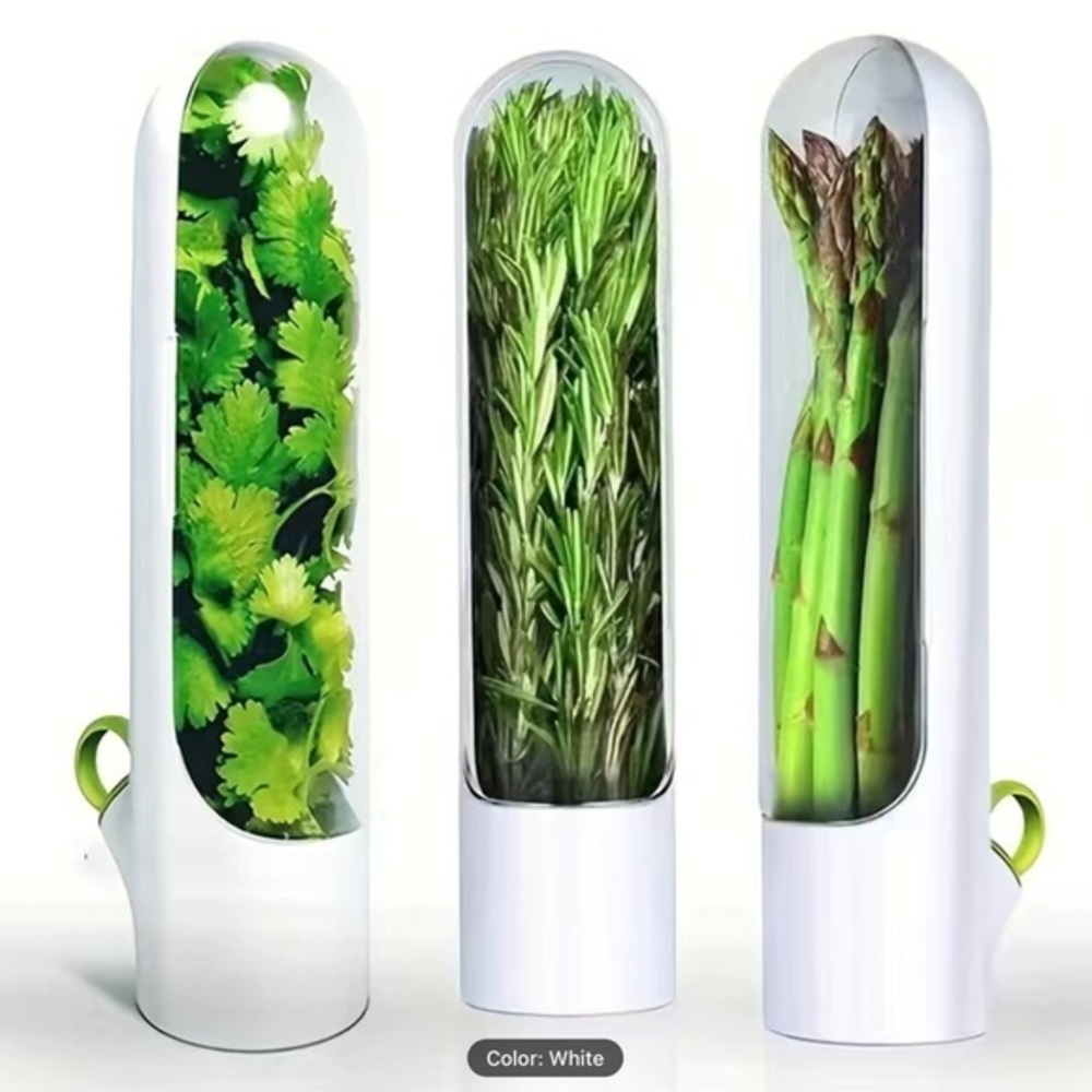 New! White Herb Saver Best Keeper for Freshest Produce - Innovation that Works